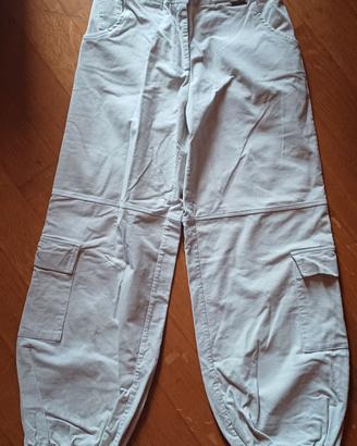 Pantaloni cargo in velluto a coste