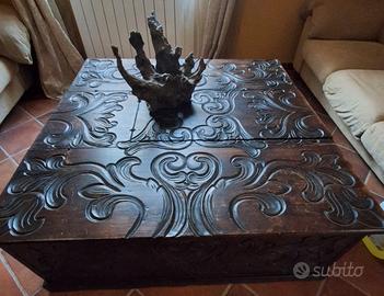 Tavolino da salotto / Cassapanca in legno massello