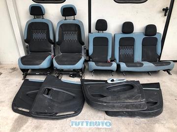 Sedili Citroen Berlingo 2014 stoffa azzurra /nera
