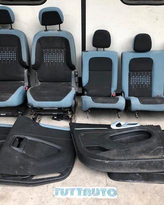 Sedili Citroen Berlingo 2014 stoffa azzurra /nera