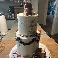 Torta decorativa per battesimo o altra festa
