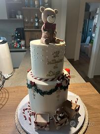 Torta decorativa per battesimo o altra festa