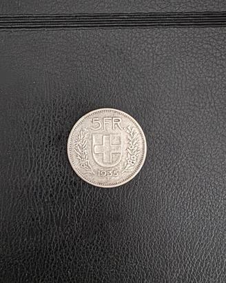 5 franchi svizzera 1935
