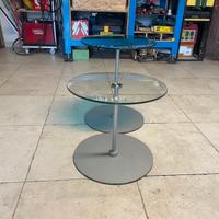 Tavolini in vetro e ferro