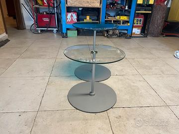 Tavolini in vetro e ferro