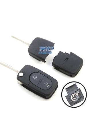 ALLOGGIAMENTO CHIAVE AUDI QUADRATA 2 PULSANTI CON 