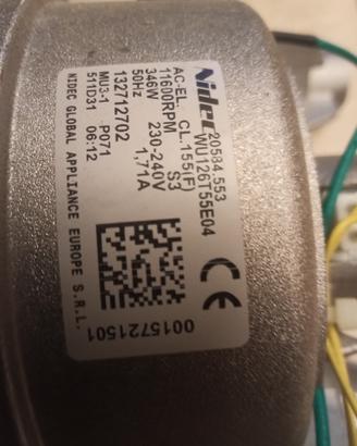 motore nidec type 20584-533 lavatrici Rex Electro