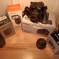 Fotocamera Canon eos 100d set (obiettivi e altro)