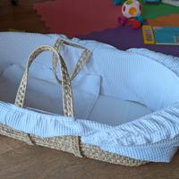 Cesta in palma naturale intrecciato a mano culla