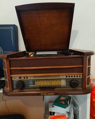 Giradischi Majestic TT34CD/TP/USB stile vintage 