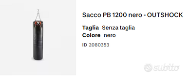 Sacco 30KG + Guantoni