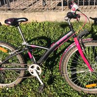 Bici bambina BTwin nera e rosa