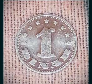 Moneta da 1 Dinaro del 1963 Jugoslavia 