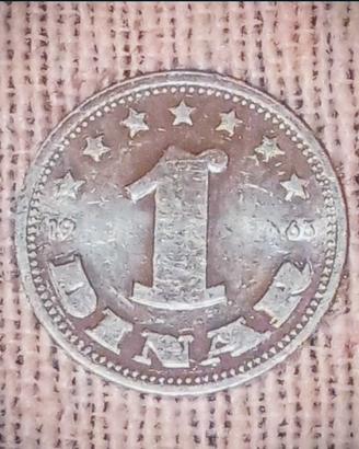 Moneta da 1 Dinaro del 1963 Jugoslavia 