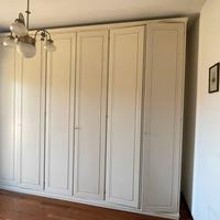 Armadio laccato bianco 3 ante
