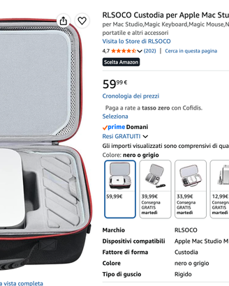 Custodia trasporto Mac Studio