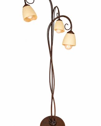 Set 2 lampadari a 5 luci + piantana a 3 luci in fe