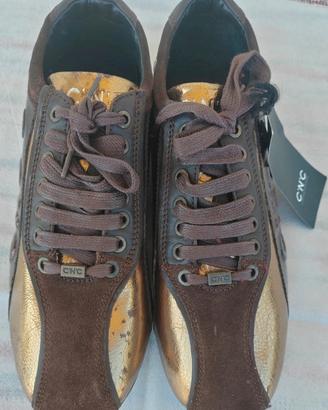 scarpe Costume National C'N'C 42 oro e marrone