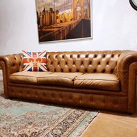 Divano Club Chester Chesterfield cuoio inglese