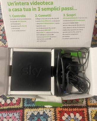 Sky link Completo Di Scatola, Alimentatore, Cavo E