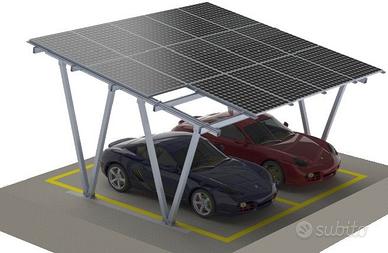 Carport impermeabile con fotovoltaico integrato