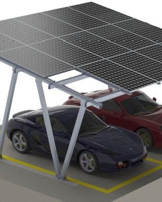 Carport impermeabile con fotovoltaico integrato