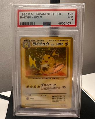 Raichu Fossil Jap PSA 7 #26