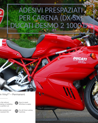 Adesivi prespaziati DUCATI Desmo 2 1000DS