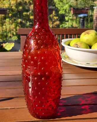 Bottiglia Vintage da arredo - Rosso rubino