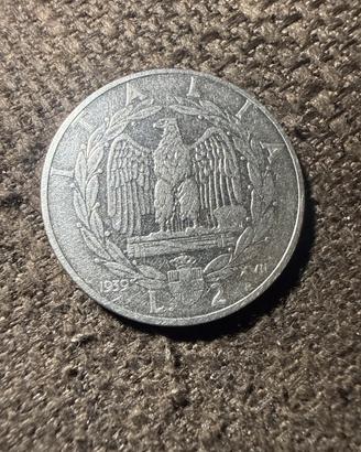 2 Lire 1939 – Moneta Regno d’Italia – Aquila