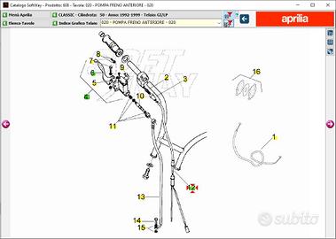 Cavo gas Aprilia Classic 50 AP8214097