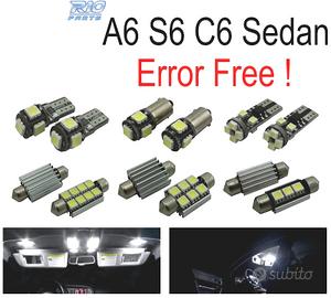 KIT 11 LAMPADE LED INTERNE PER AUDI A6 S6 RS6 C6 S