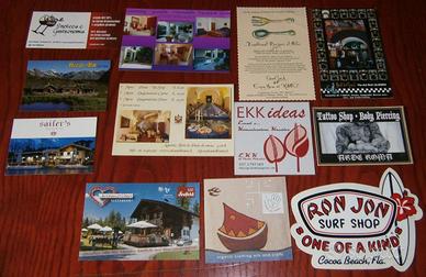 Biglietti da visita da collezione, italiani ed est