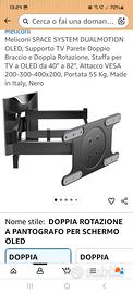 staffa tv da muro meliconi