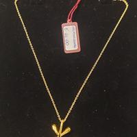 Collana con pendente in oro molecolare. Marilisa z