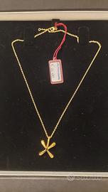 Collana con pendente in oro molecolare. Marilisa z