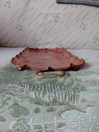 vassoio in rame e ottone 