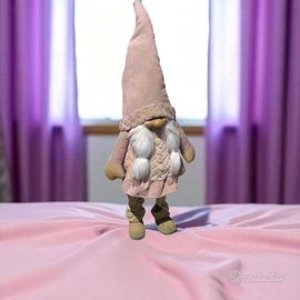 Gnomo decorativo rosa