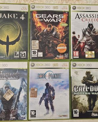 Lotto 6 giochi originali Xbox 360