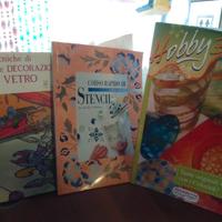 libri misti decoupage,vetro ecc