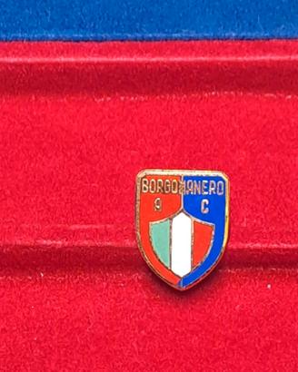 spilla pin smaltata vintage stemma Borgomanero