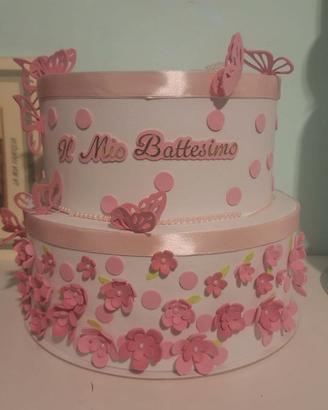 Torta Battesimo Bimba 2 Piani - Il Mio Battesimo 