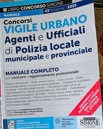 libro il vigile urbano edizioni simone