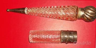 2 antiche bottiglie profumate