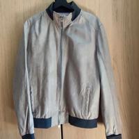 Giubbottino pelle nappa grigio mai indossato tg.50