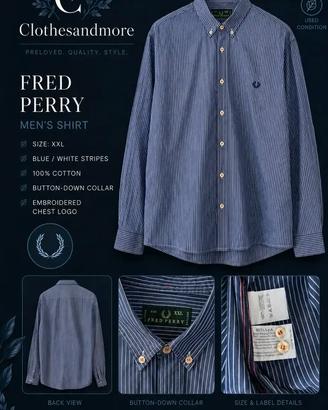 Camicia Fred Perry uomo XXL