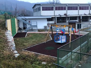 Pavimentazione a rotoli in fibra di gomma