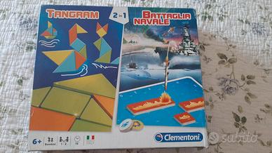 Gioco da tavola 2 In 1 Tangram & Battaglia Navale