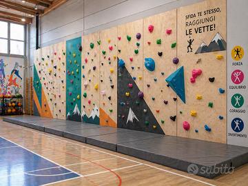 Parete Arrampicata per Scuole e Centri Sportivi