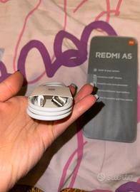 Telefono nuovo xiaomi redmi A 5 e cuffie bugsplay6